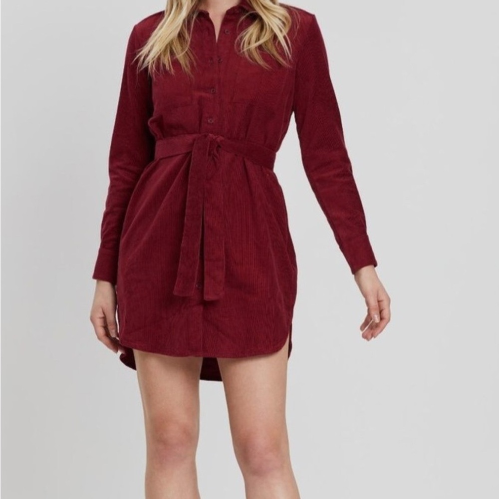 People Tree %100 Organic Cotton Cord Dress/Button Up